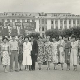 Leila at the Dzhambul Institute in 1981