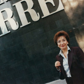 Leila Khrapunova, boutique Gianfranco Ferré, Almaty,1999