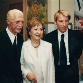 Couturier Lorenzo Riva, Leila Khrapunova,1 Haute couture “Fashion Week”, city of Almaty, 1999