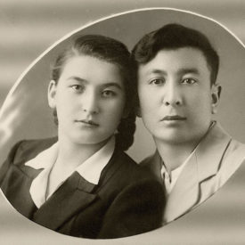 Rasilya and Kalibek Daniyarovs, the city of Tomsk, 1958