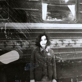 Новогодняя поездка с классом в г. Ереван На станции железнодорожного вокзала г. Москва 1976 г.