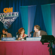 Лейла Бекетова2, Президент TAN-Plus TV Company Спикер на конференции CNN World report 1993 год