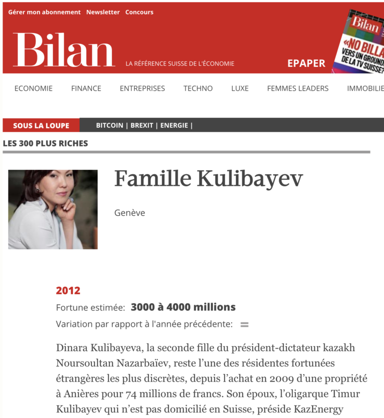 Le début de la campagne de presse téléguidée contre la famille Khrapunov