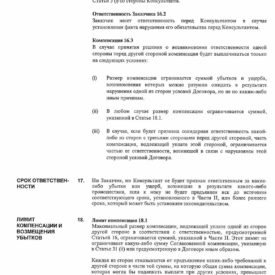 Типовой договор между заказчиком и консультантом на оказание услуг