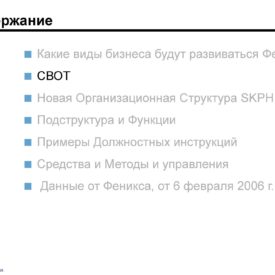 Модернизация бизнеса SKPH LLP Сферы бизнеса, структуры, процедуры, инструменты